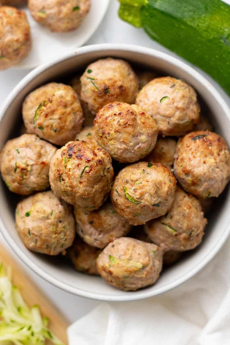 Turkey Meatballs with Hidden Courgette